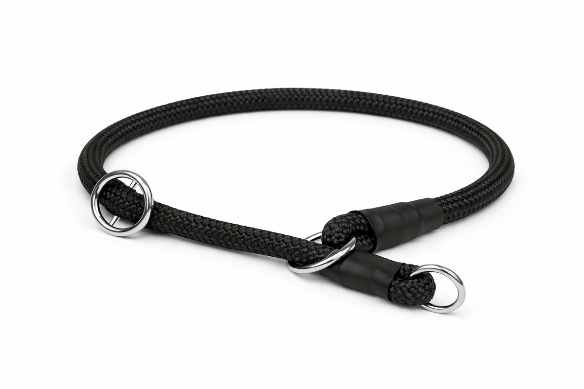 NYLON ROUND COLLAR WITH STOPPER Ø 8 MM