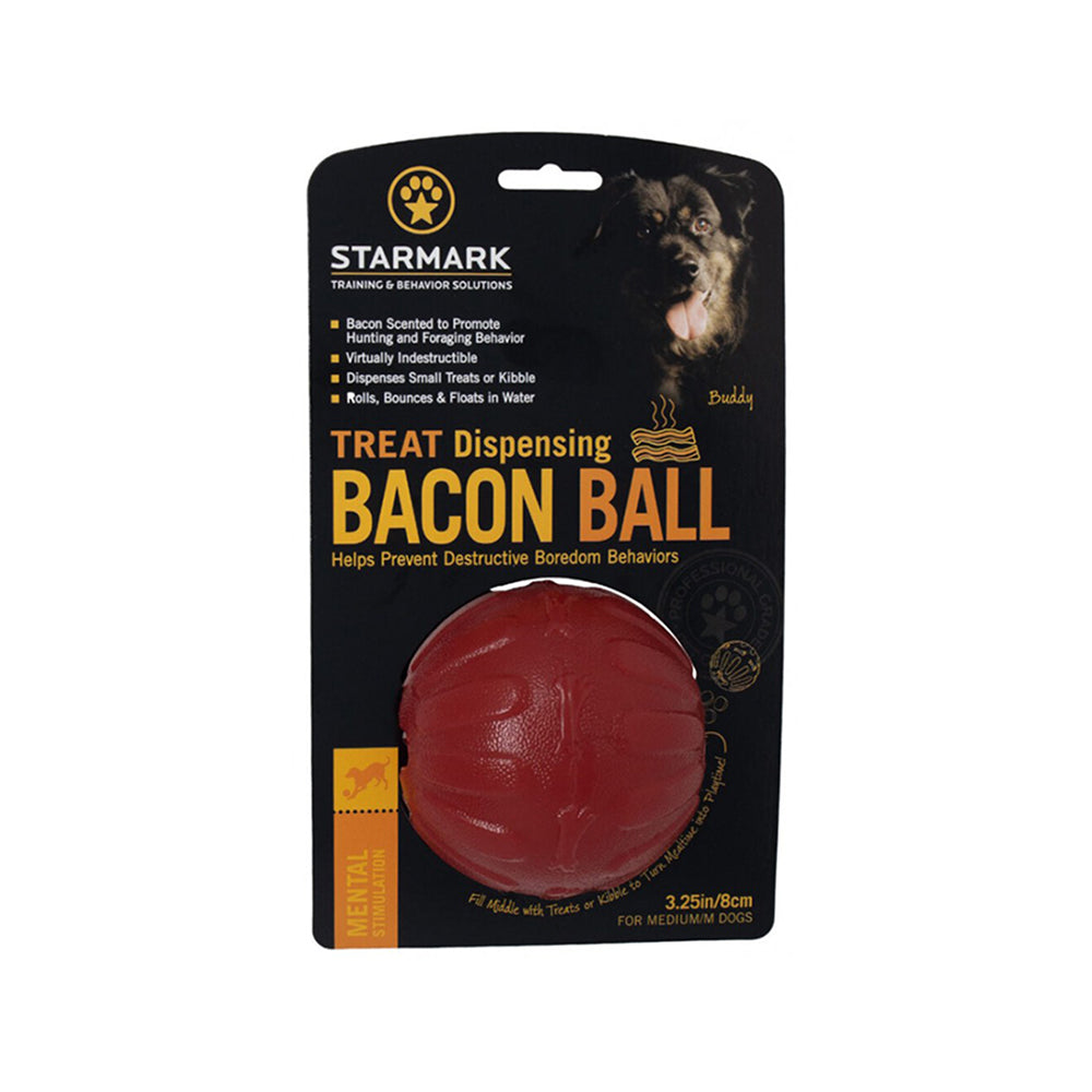 STARMARK TREAT DISPENSING BACON BALL M : Ø 8 CM