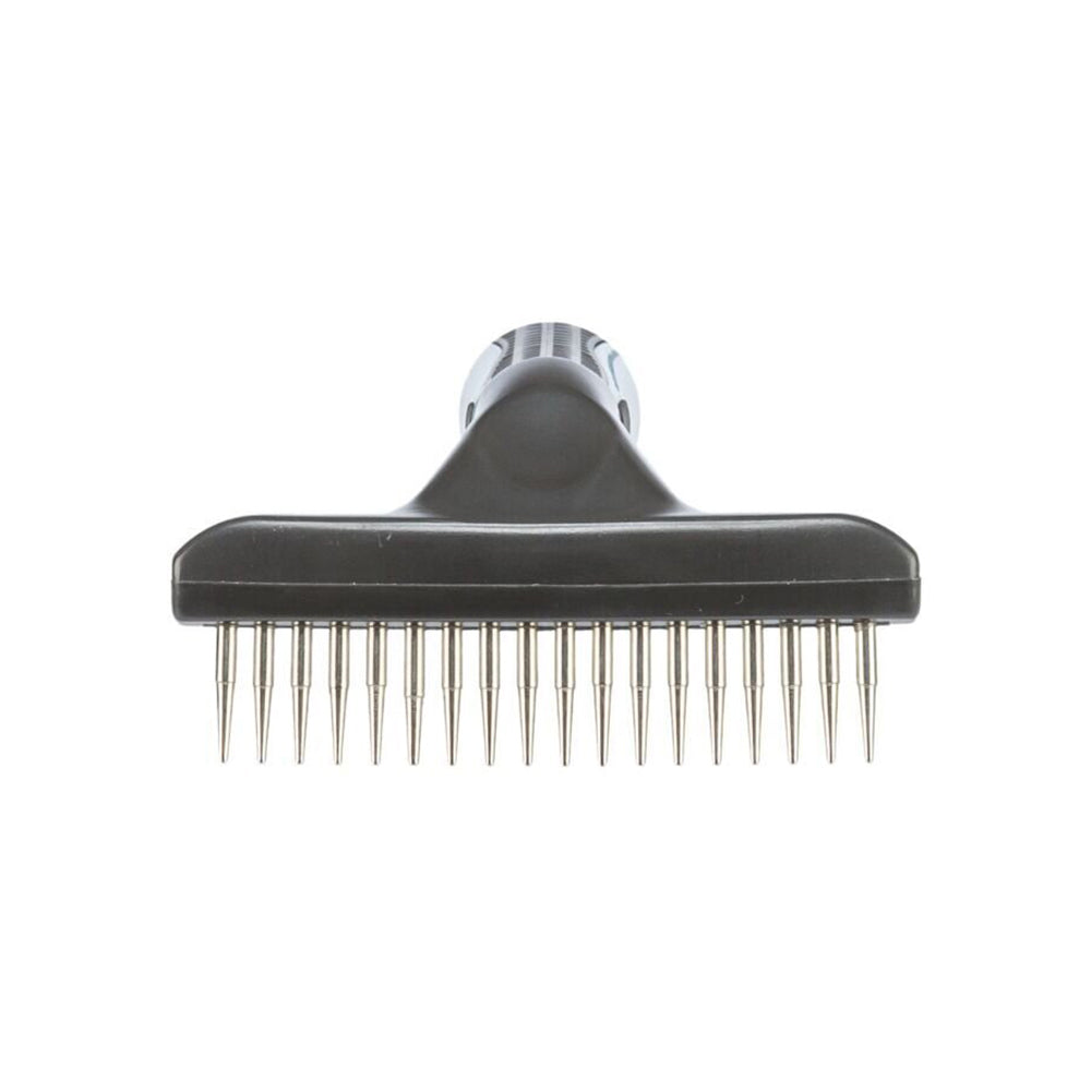 STRIEGEL FÜR LANGES FELL MIT RUTSCHFESTEM GRIFF 10 × 15 CM, ZÄHNE 2 CM